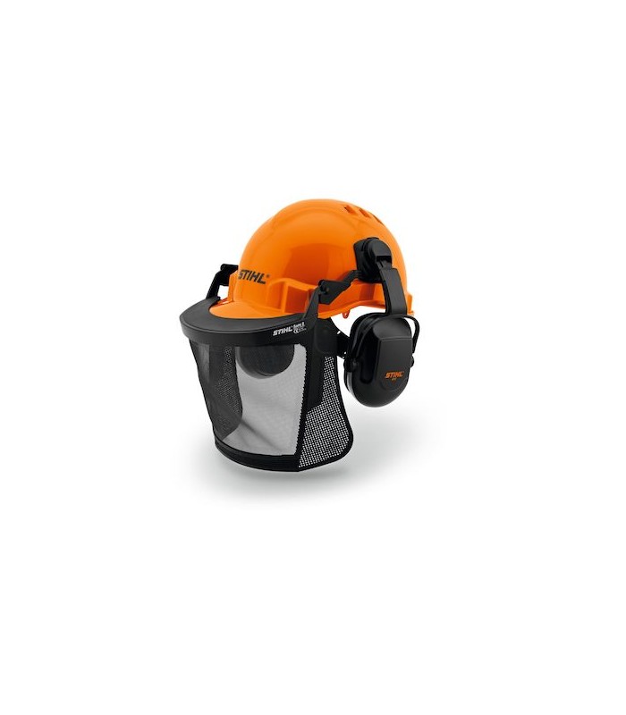 CASCO FORESTAL STIHL ADVANCE X-VENT CON VISERA DE METAL GRABADO Y PROTECTORES