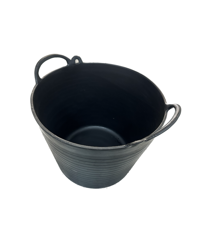 CAPAZO 22 LITROS NEGRO DOBLE ASA