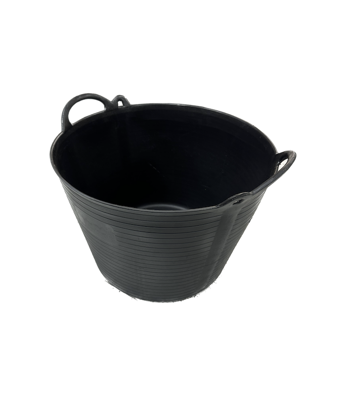 CAPAZO 40 LITROS NEGRO DOBLE ASA