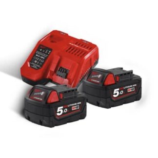KIT 2 BATERÍAS 5 AH Y CARGADOR MILWAUKEE M18