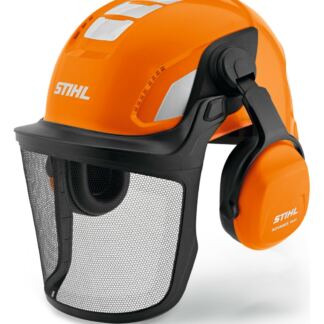 CASCO FORESTAL STIHL ADVANCE VENT CON VISERA METÁLICA Y PROTECTORES DE OÍDOS