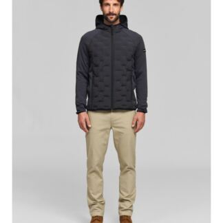 CHAQUETA CON CAPUCHA «HYBRID HOOD» HOMBRE