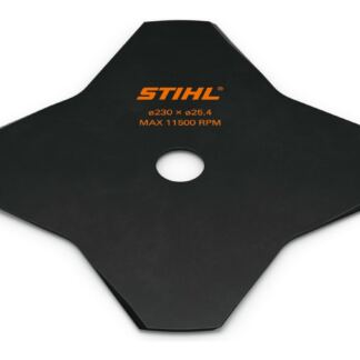DISCO CORTAHIERBAS DE ACERO STIHL GRASSCUT 230 MM 4 ALAS (EJE 25,4 MM)