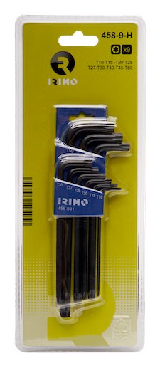 JUEGO IRIMO TORX®-ALLEN 9 LLAVES T10-T50
