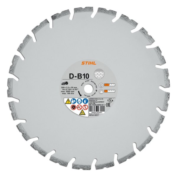 DISCO DE DIAMANTE STIHL D-B10 300 MM PARA CONSTRUCCIÓN EN GENERAL