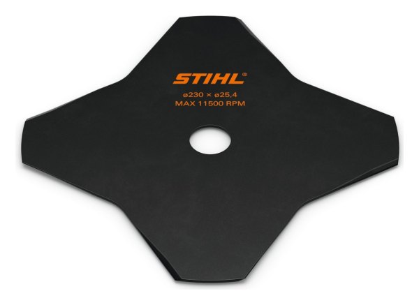 DISCO CORTAHIERBAS DE ACERO STIHL GRASSCUT 230 MM 4 ALAS (EJE 20 MM)