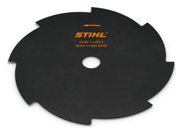 DISCO CORTAHIERBAS DE ACERO STIHL GRASSCUT 230 MM 8 ALAS (EJE 25,4 MM)