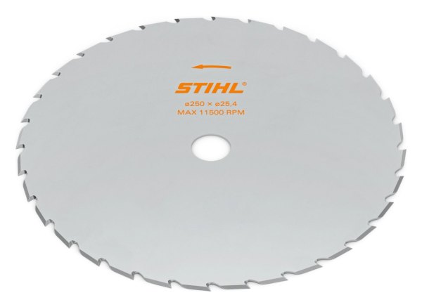 DISCO CORTAHIERBAS DE ACERO STIHL GRASSCUT 250 MM 32 DIENTES (EJE 20 MM)