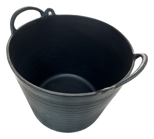 CAPAZO 22 LITROS NEGRO DOBLE ASA