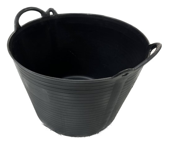 CAPAZO 40 LITROS NEGRO DOBLE ASA
