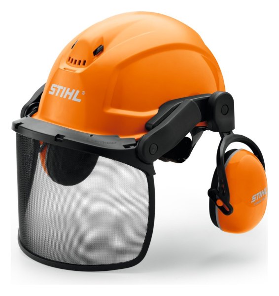 CASCO FORESTAL STIHL DYNAMIC X-ERGO CON VISERA METÁLICA Y PROTECTORES DE OÍDOS