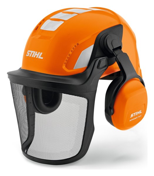 CASCO FORESTAL STIHL ADVANCE VENT CON VISERA METÁLICA Y PROTECTORES DE OÍDOS
