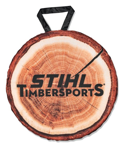 COJÍN TIMBERSPORTS CON FORMA DE TRONCO