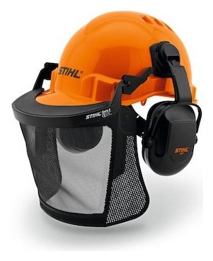 CASCO FORESTAL STIHL ADVANCE X-VENT CON VISERA DE METAL GRABADO Y PROTECTORES