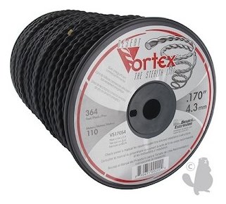 NYLON VORTEX 4,3 mm 111 mts TRENZADO DESBROZADORA