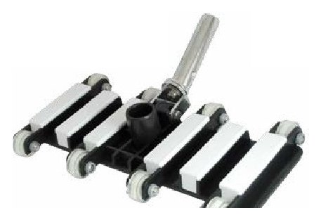 LIMPIAFONDOS FLEXIBLE KEEPER CLIP MANGO METÁLICO 8 RUEDAS